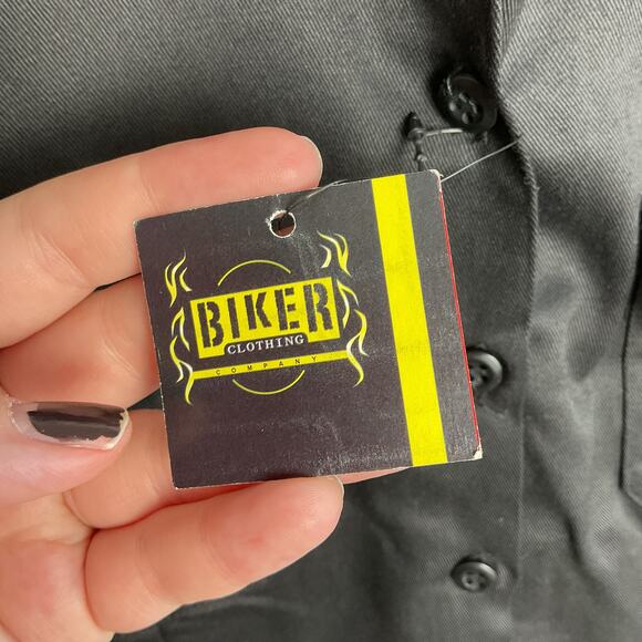 Biker Clothing Company Boys Large Short Sleeve Button Up Work Shirt NWT - Picture 5 of 10